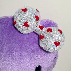 Hello Kitty Build a Bear Replacement Bow Holorgram with Hearts